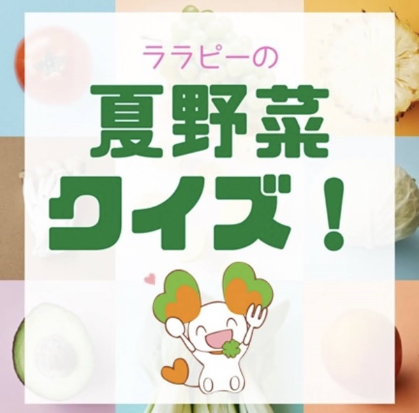 ★ライフ★お子様向け☆ララピーの夏野菜クイ…の画像